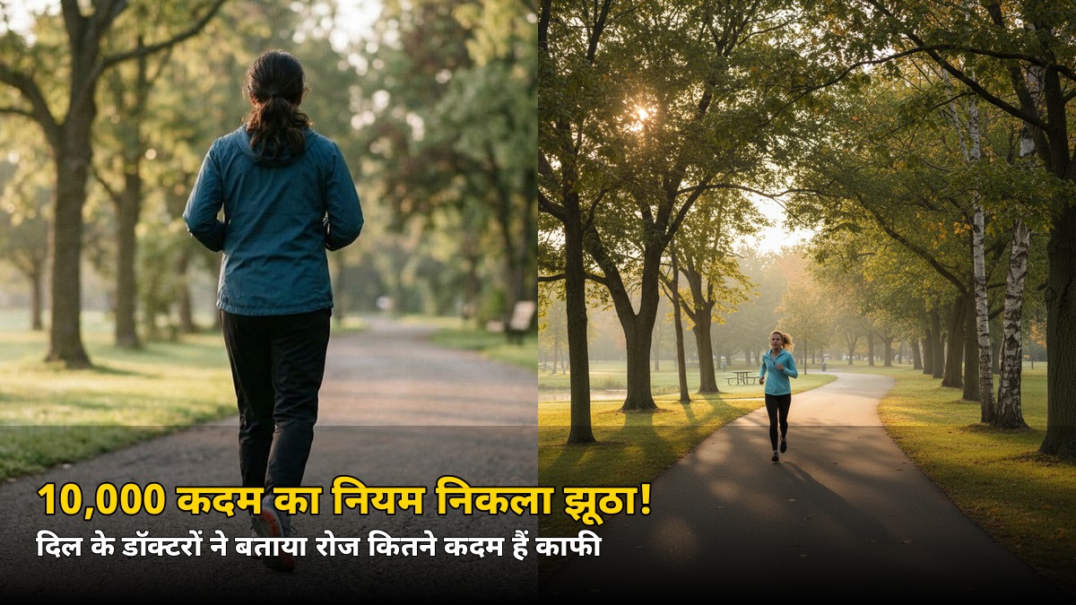 10,000 कदम वाला नियम झूठा निकला! दिल के डॉक्टरों ने बताया रोज कितने कदम चाहिए